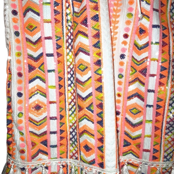 PrettyLittleThing Sequined folkloric bodycon dress - Picture 4 of 4